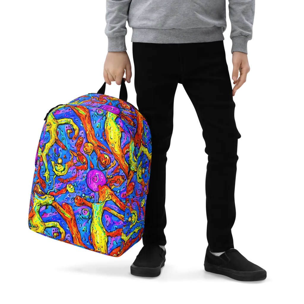 Chromatic Shoal on Minimalist Backpack — Zoomed-in