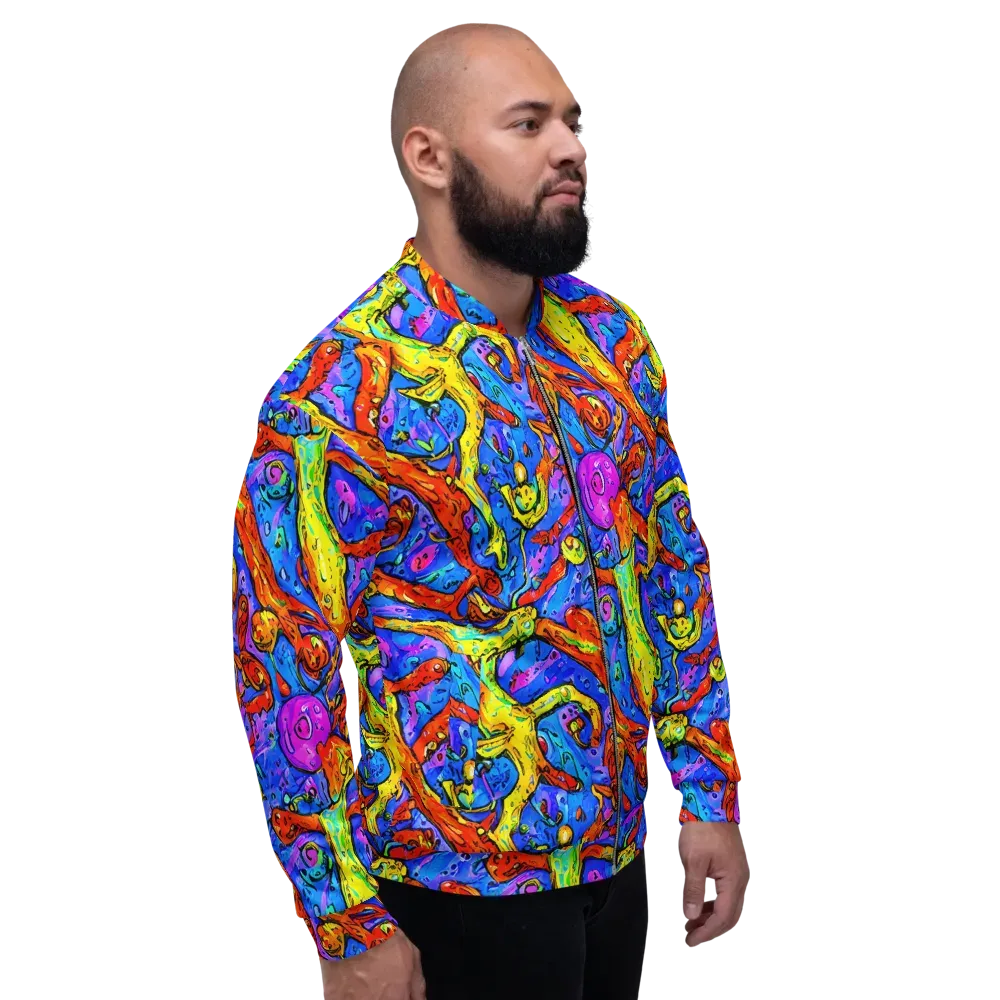 Chromatic Shoal on Bomber Jacket — Right