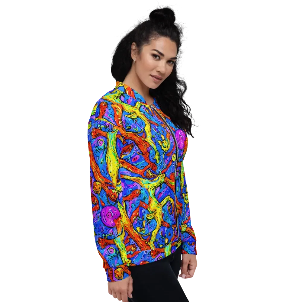 Chromatic Shoal on Bomber Jacket — Right