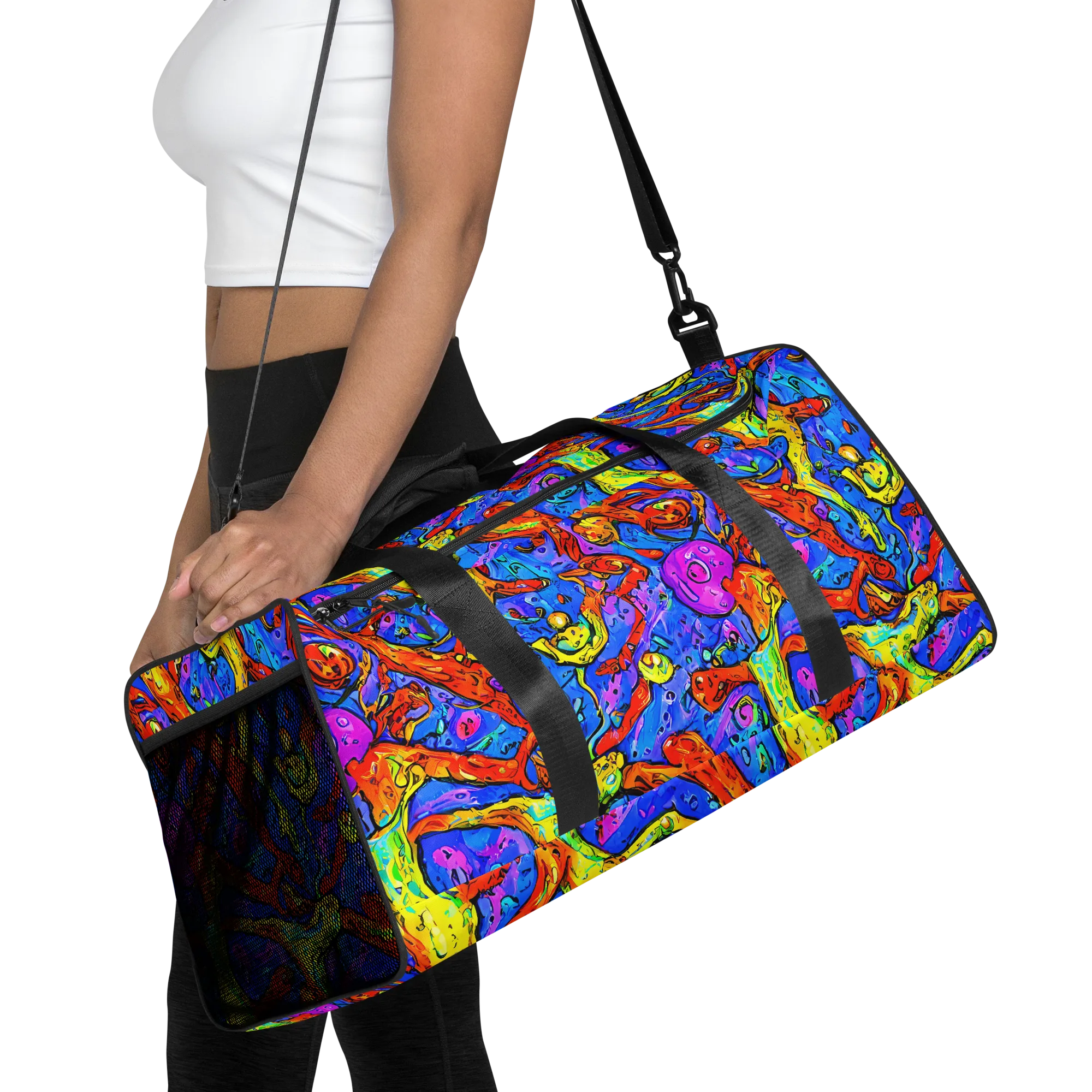 Chromatic Shoal on Duffle Bag — Front