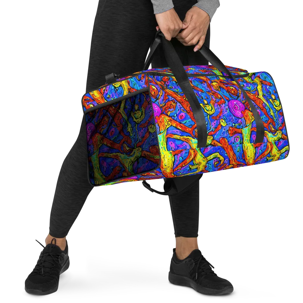 Chromatic Shoal on Duffle Bag — Right Front
