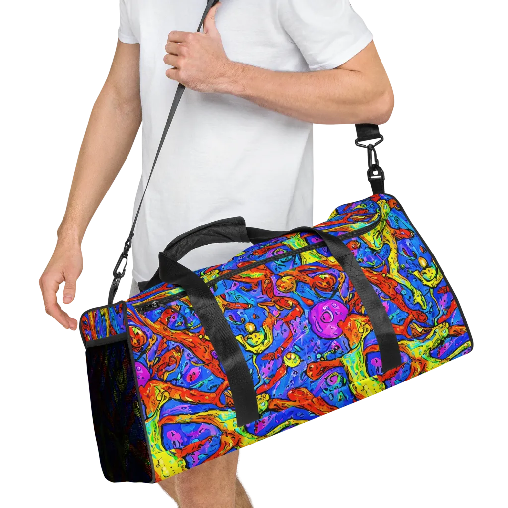 Chromatic Shoal on Duffle Bag — Right Front