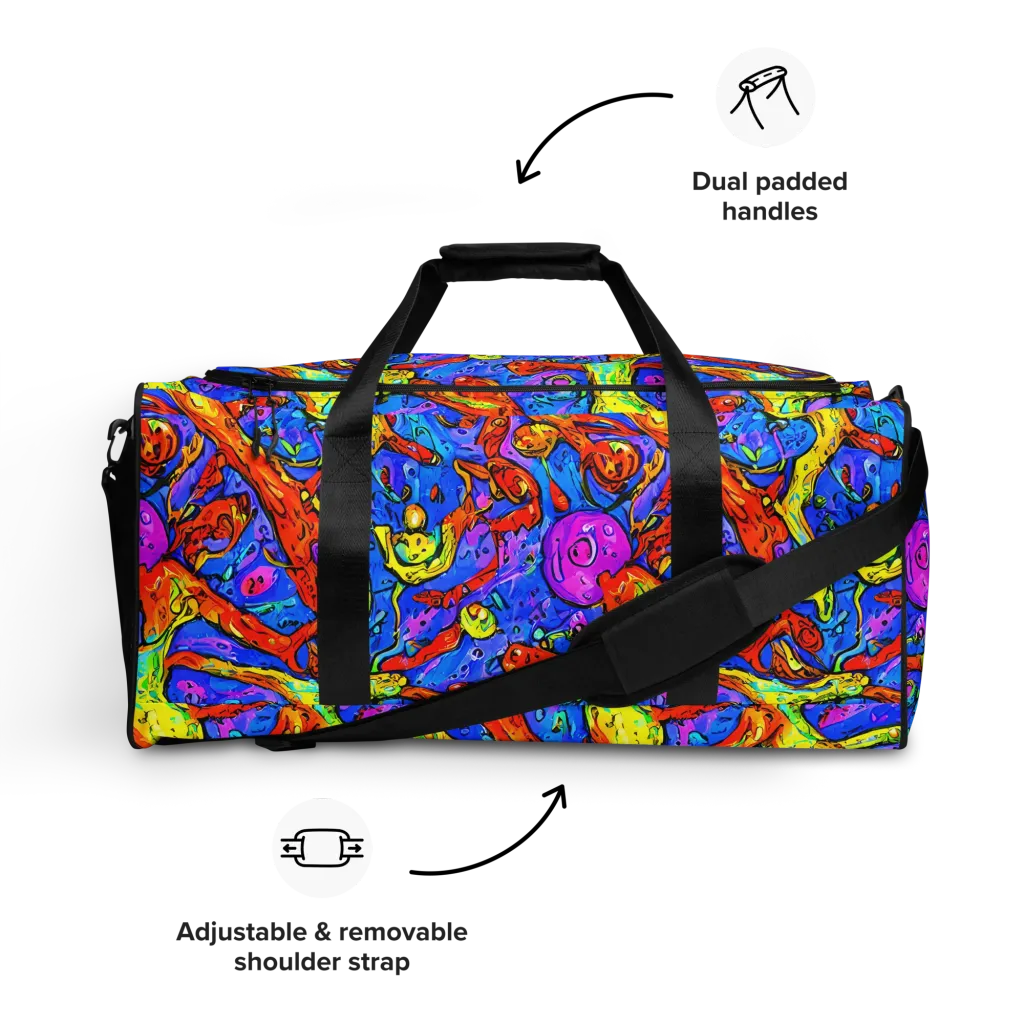 Chromatic Shoal on Duffle Bag — Front