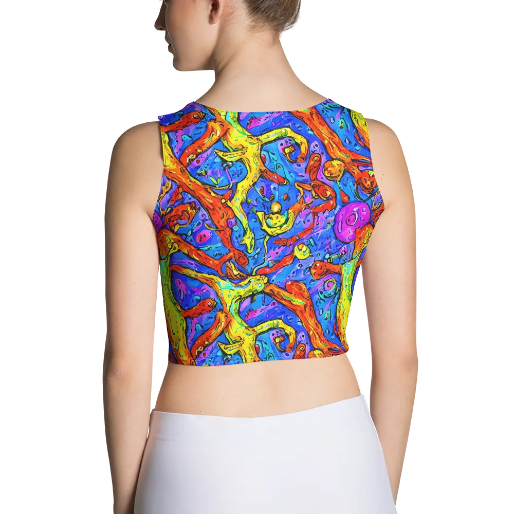 Chromatic Shoal on Crop Top — Back