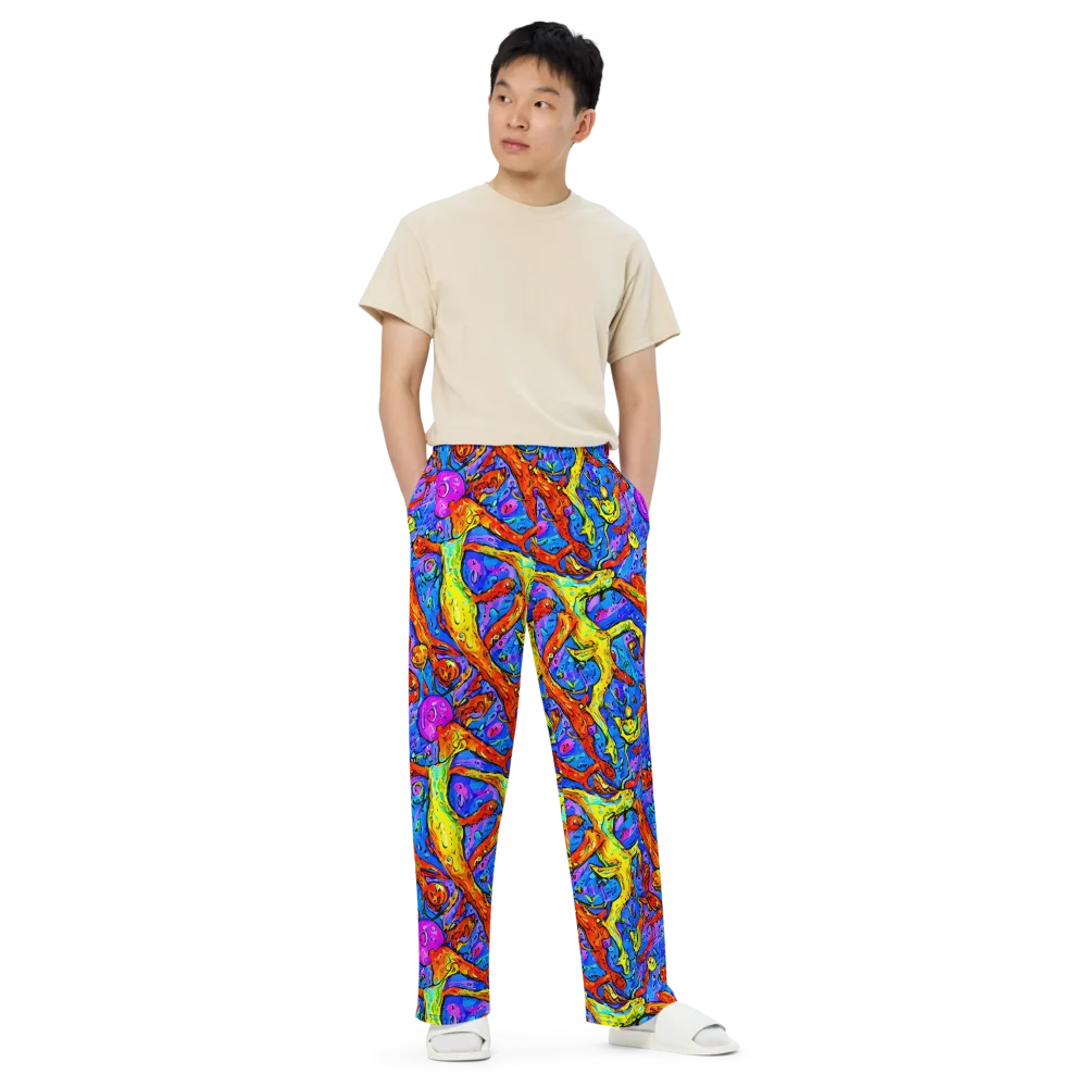 Chromatic Shoal on Wide-Leg Pants — Front