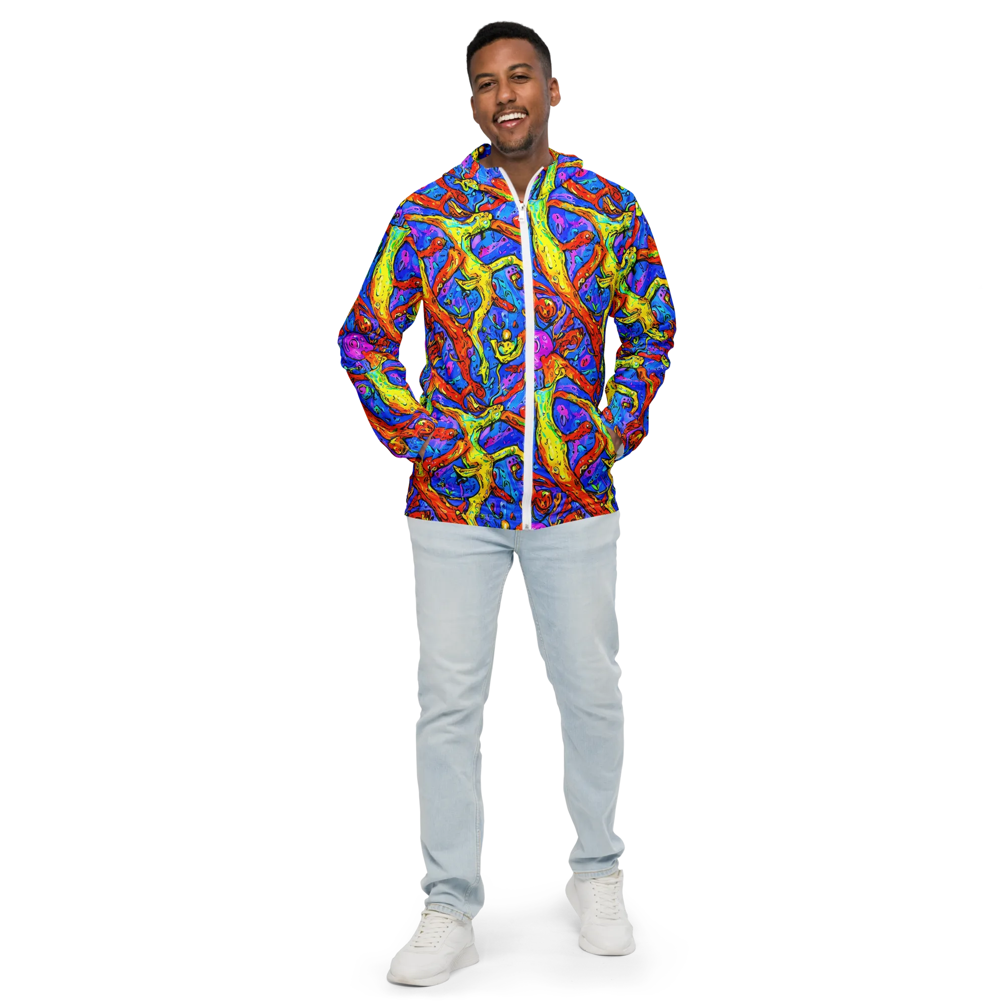 Chromatic Shoal on Men's Windbreaker — Front