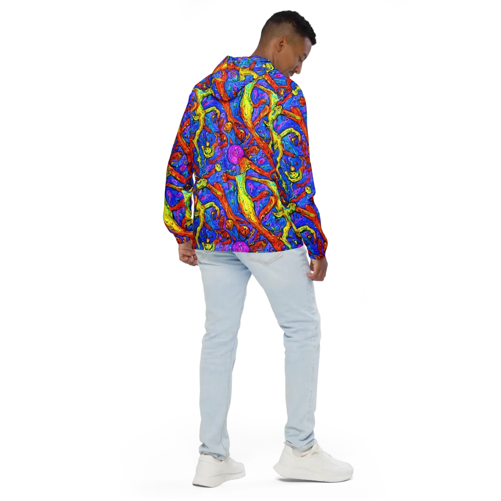 Chromatic Shoal on Men's Windbreaker — Back