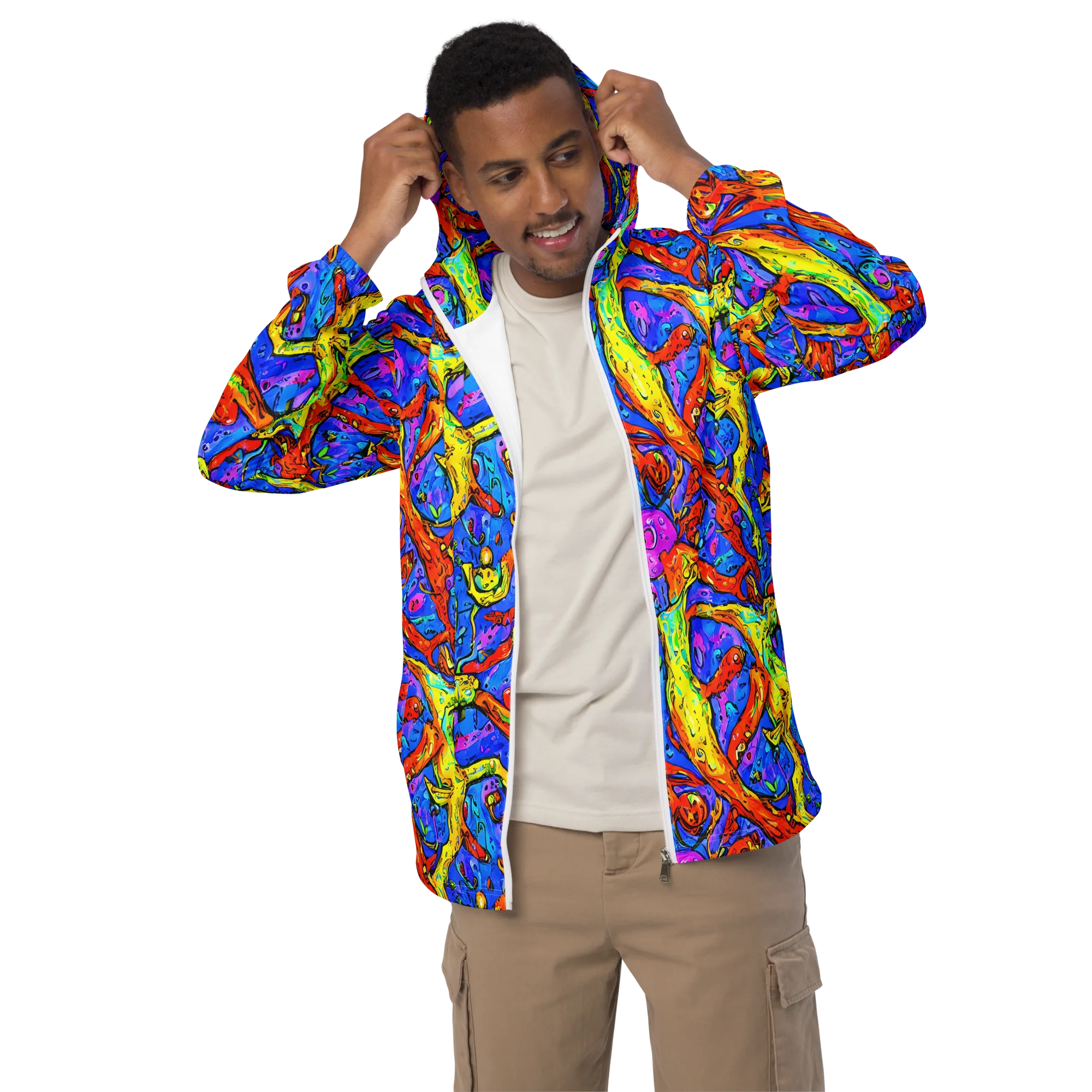 Chromatic Shoal on Men's Windbreaker — Front