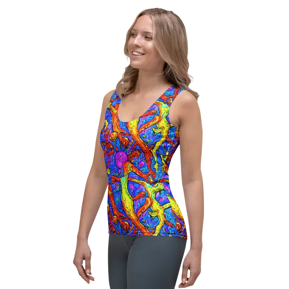 Chromatic Shoal on Women's Tank Top — Left Front