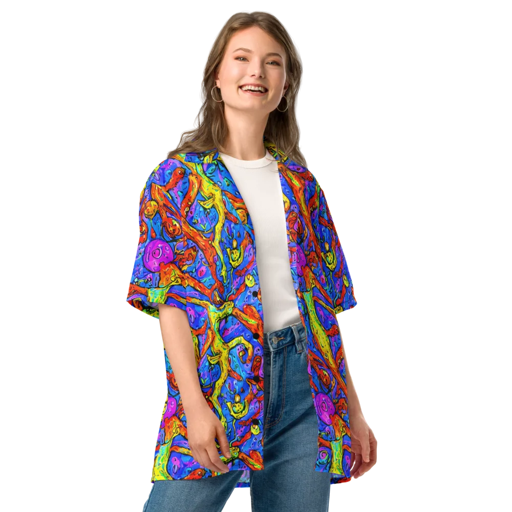 Chromatic Shoal on Button Shirt — Front