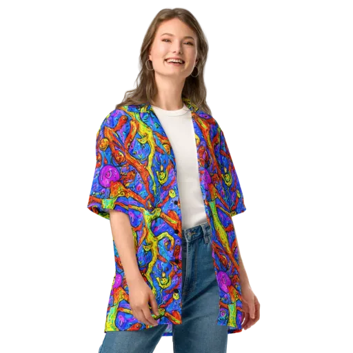 Chromatic Shoal on a Button Shirt