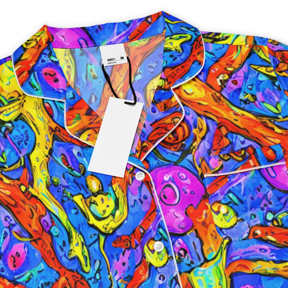 Chromatic Shoal on Women's Short Sleeve Pajama Top — Product details