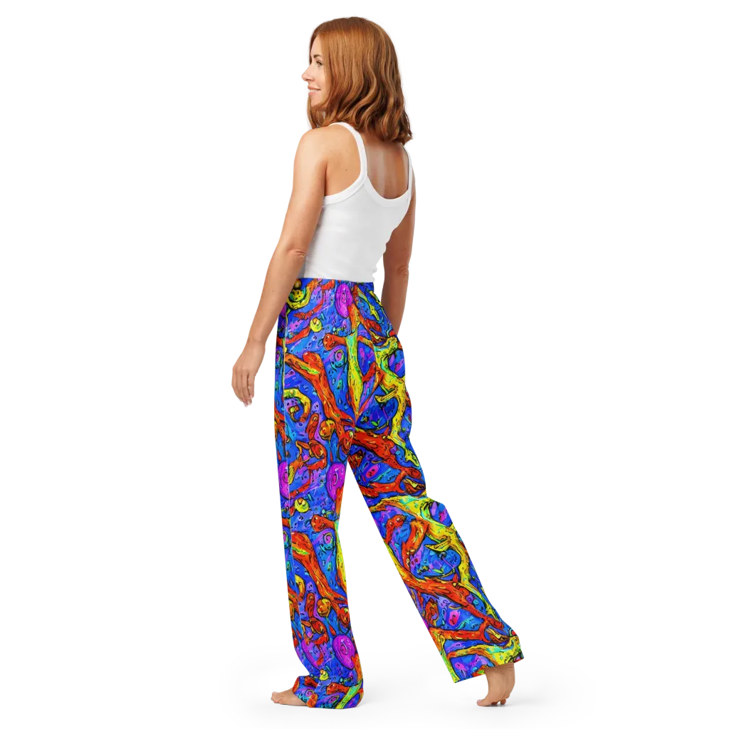 Chromatic Shoal on Women's Pajama Pants — Back