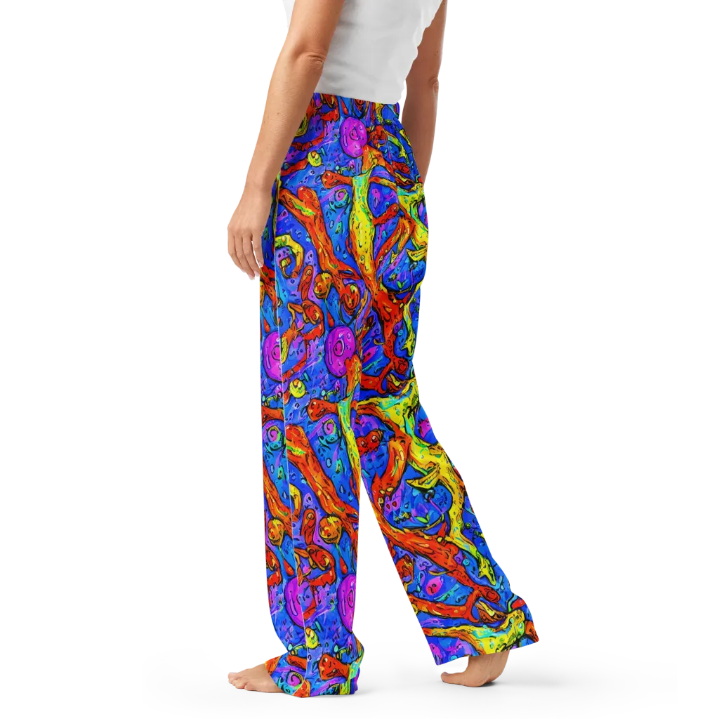 Chromatic Shoal on Women's Pajama Pants — Left