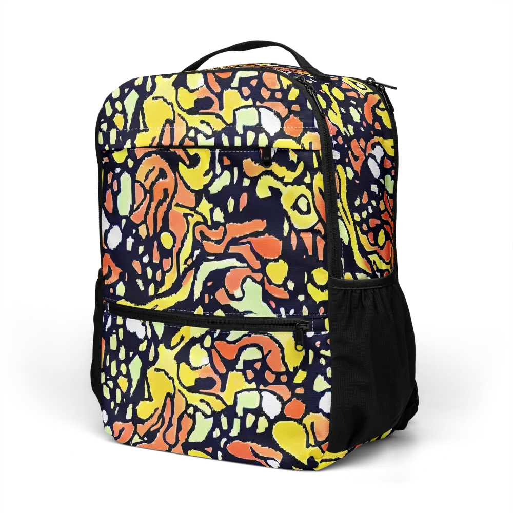Neon Ink Safari on Utility Backpack — Left Front