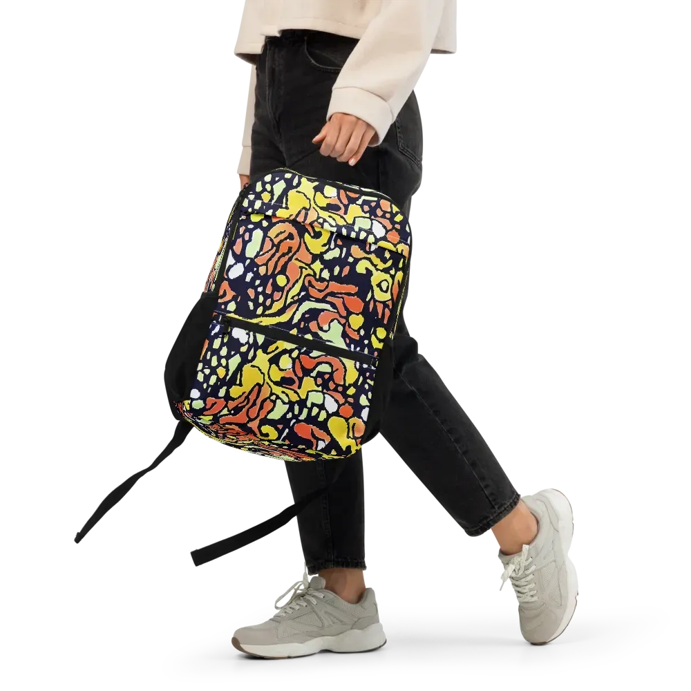 Neon Ink Safari on Utility Backpack — Front
