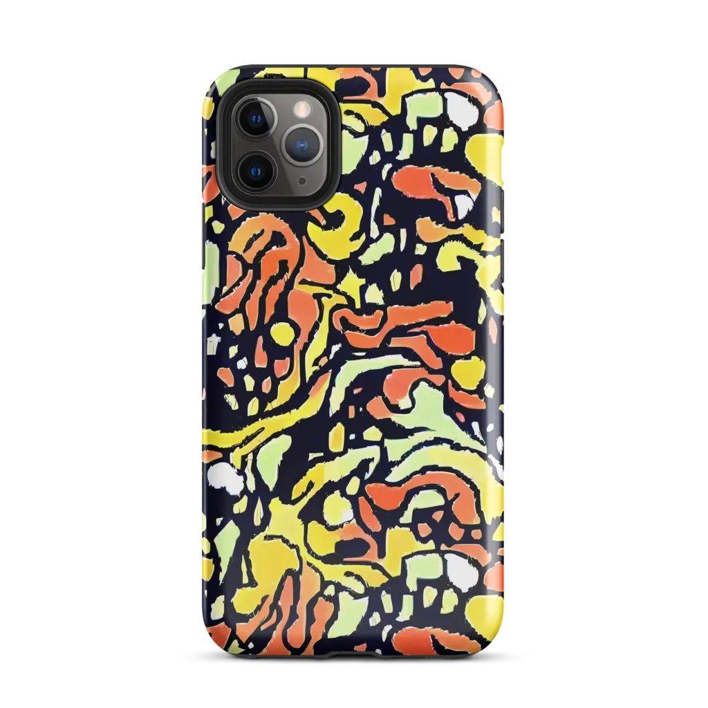 Neon Ink Safari on Tough Case for iPhone® — Front