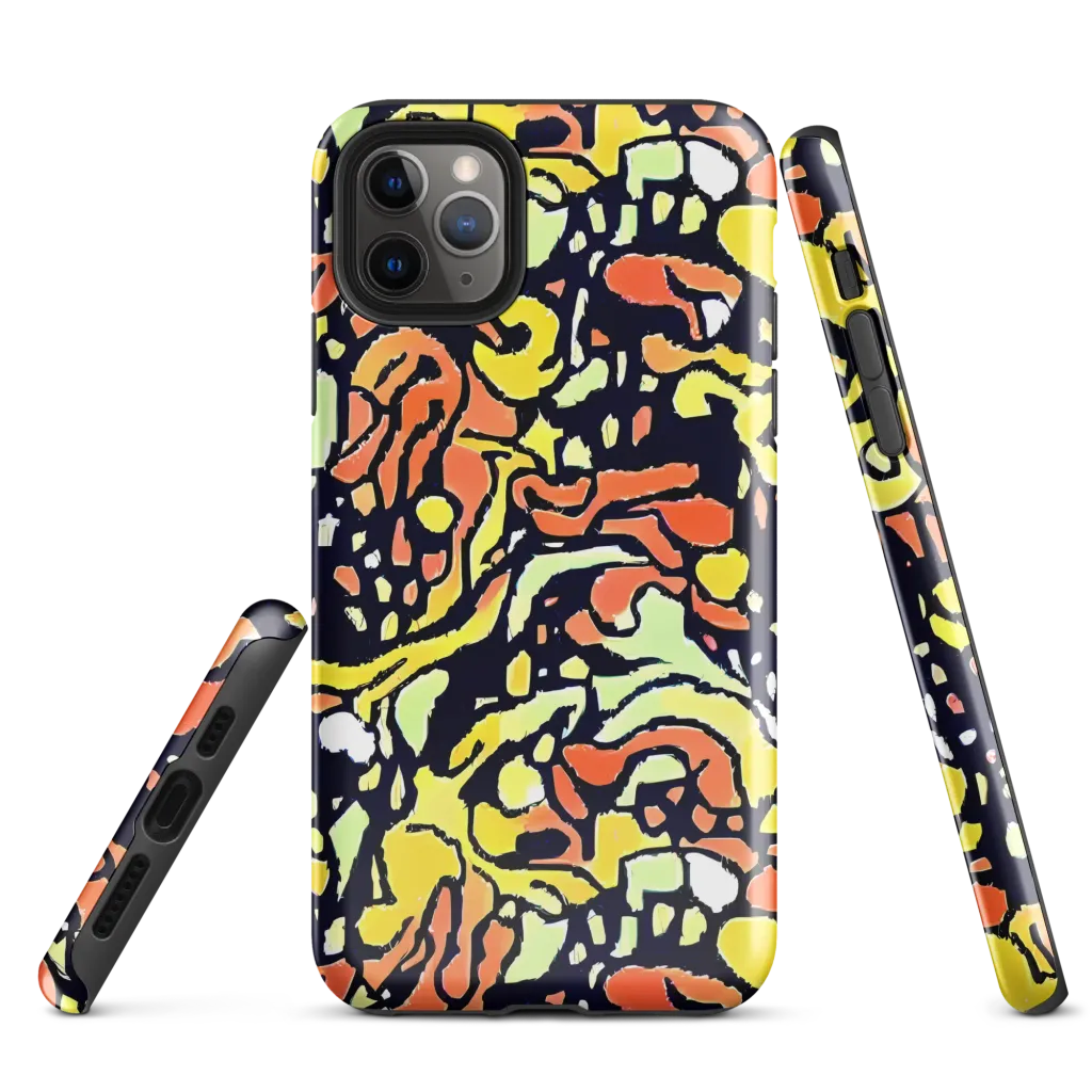 Neon Ink Safari on Tough Case for iPhone® — Front