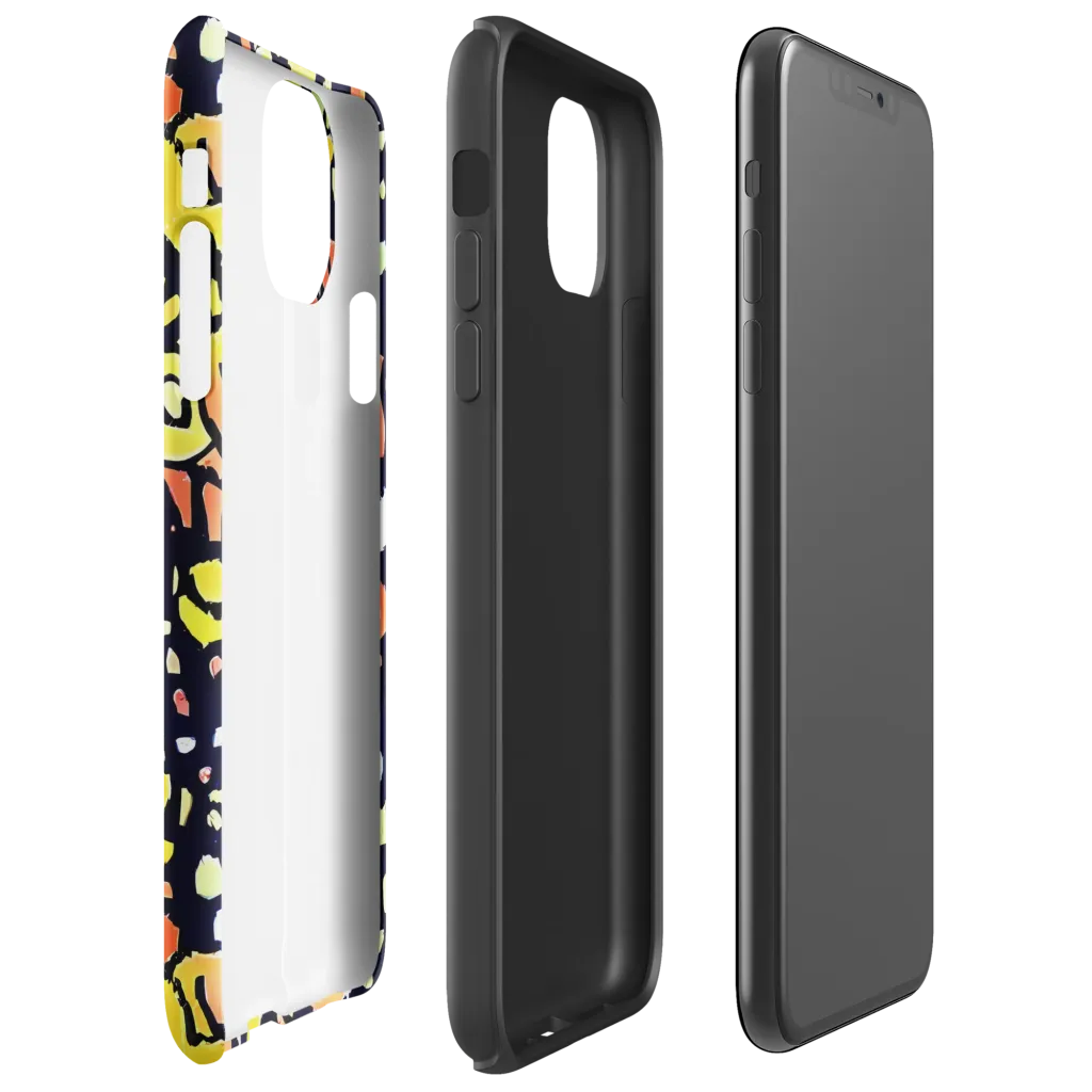 Neon Ink Safari on Tough Case for iPhone® — Right
