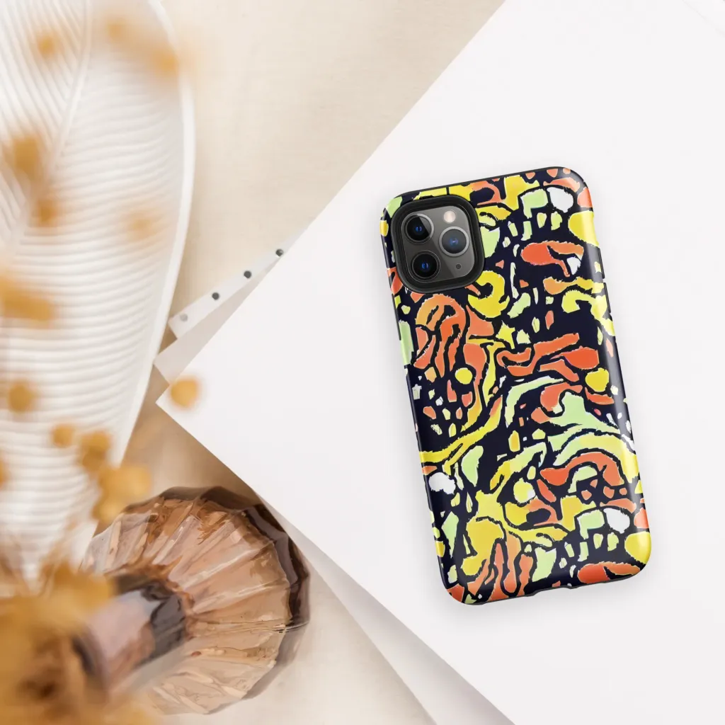 Neon Ink Safari on Tough Case for iPhone® — Front
