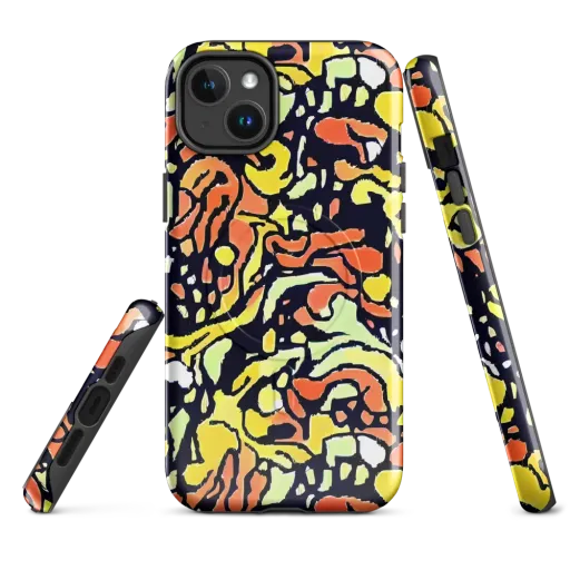 Neon Ink Safari on a MagSafe Tough Case for iPhone®