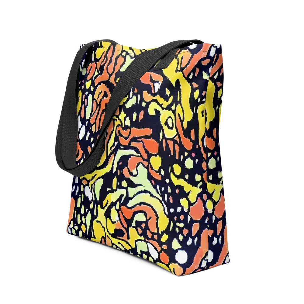 Neon Ink Safari on Tote Bag — Front