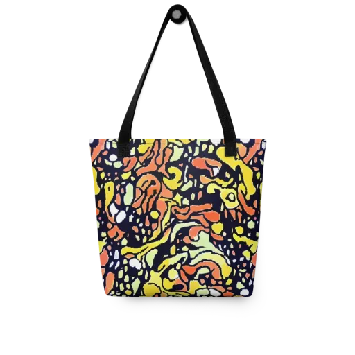 Neon Ink Safari on a Tote Bag