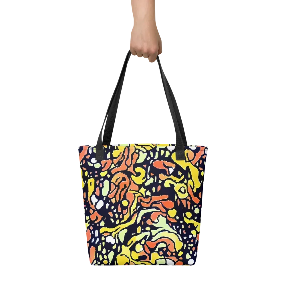Neon Ink Safari on Tote Bag — Front