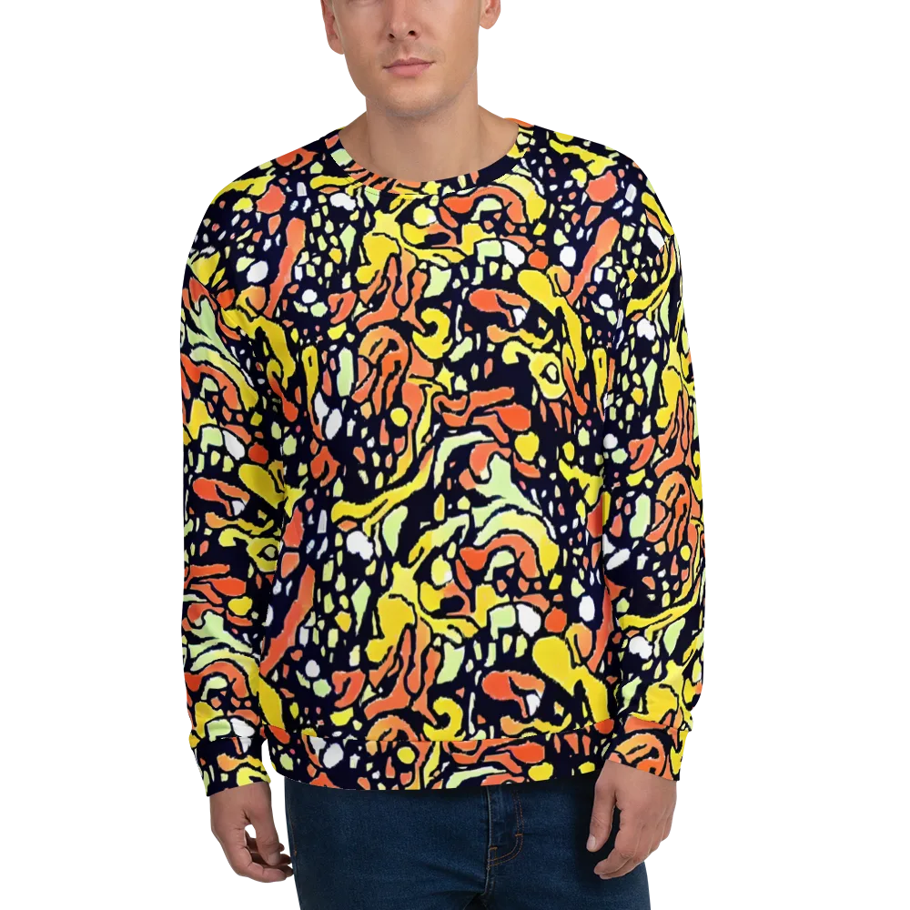 Neon Ink Safari on Sweatshirt — Front