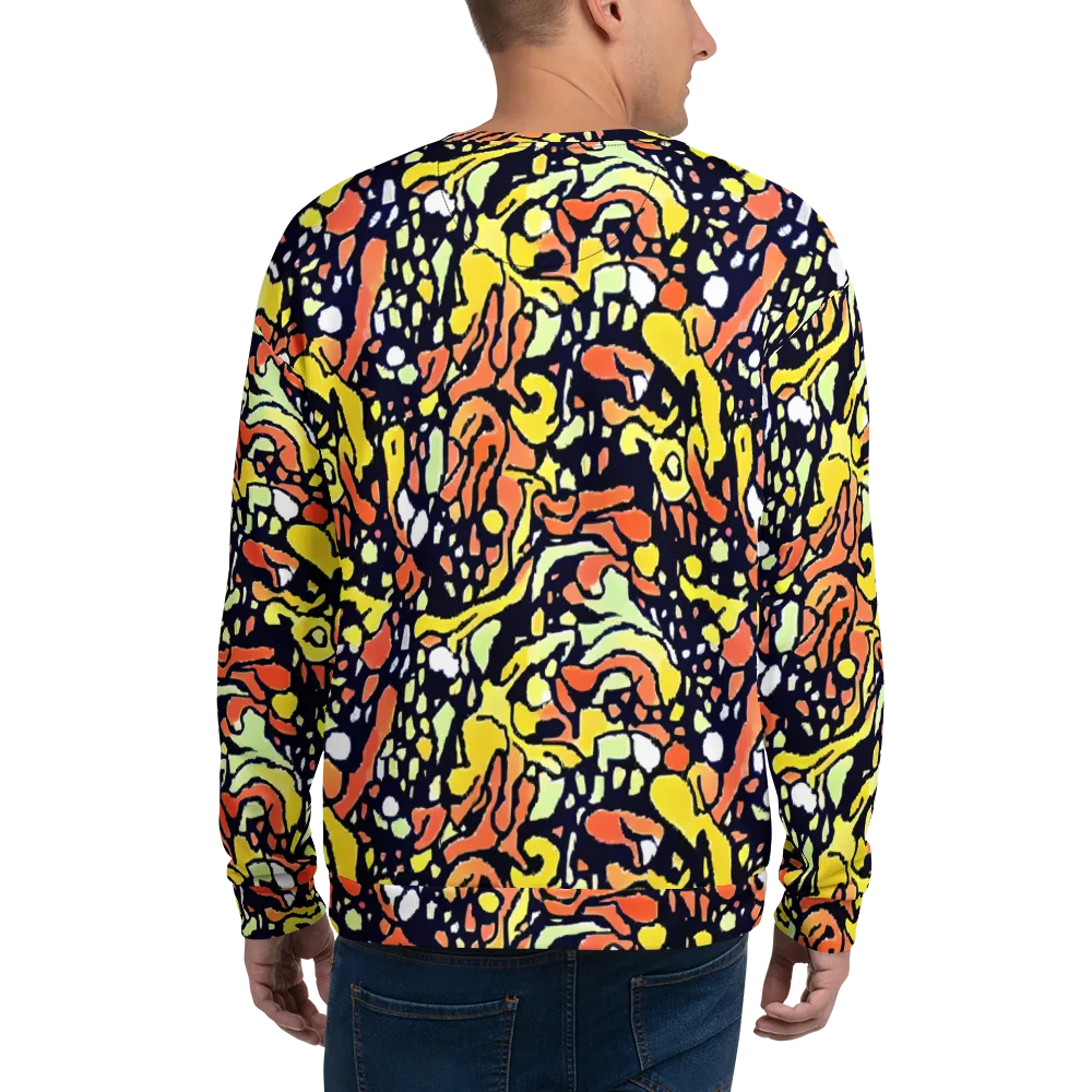 Neon Ink Safari on Sweatshirt — Back