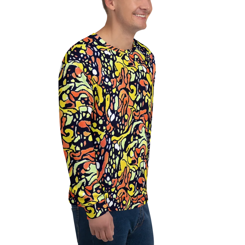 Neon Ink Safari on Sweatshirt — Right Front