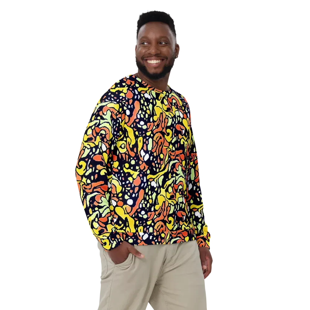 Neon Ink Safari on Sweatshirt — Front