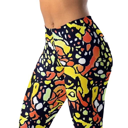 Neon Ink Safari on a Leggings