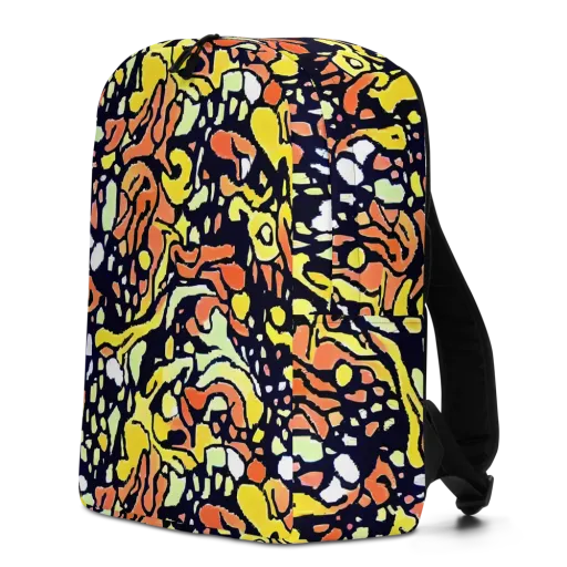 Neon Ink Safari on a Minimalist Backpack