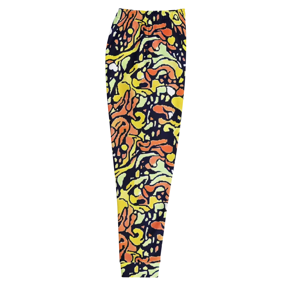 Neon Ink Safari on Men's Joggers — Right