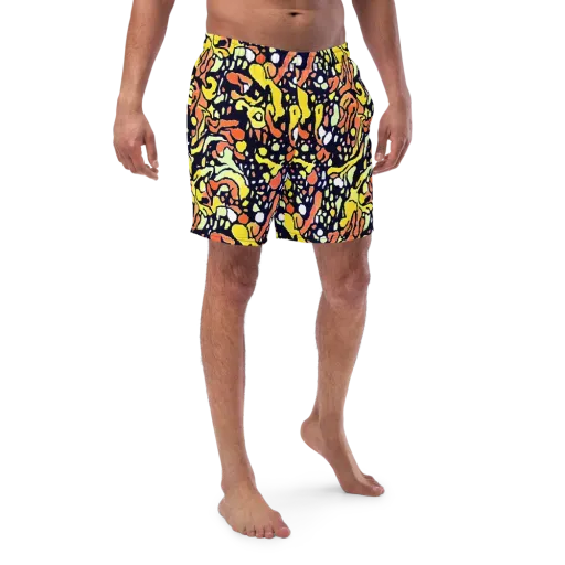 Neon Ink Safari on a Swim Trunks