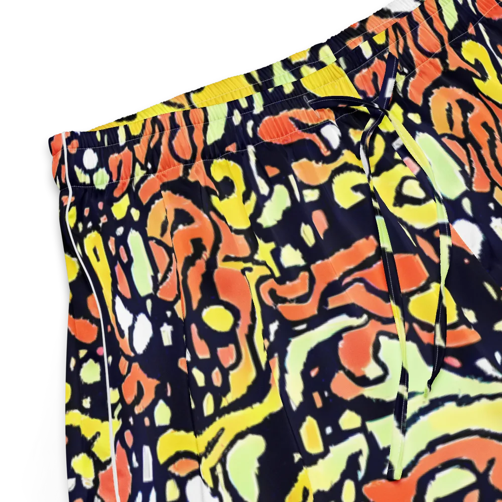 Neon Ink Safari on Women's Pajama Shorts — Product details