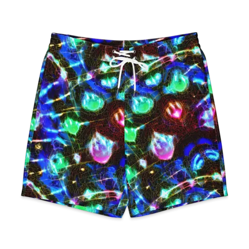 Galactic Vein on a Men's Board Shorts