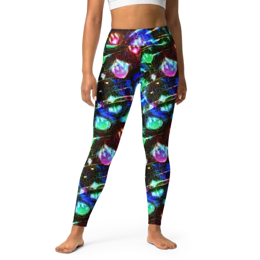 Galactic Vein on a Yoga Leggings