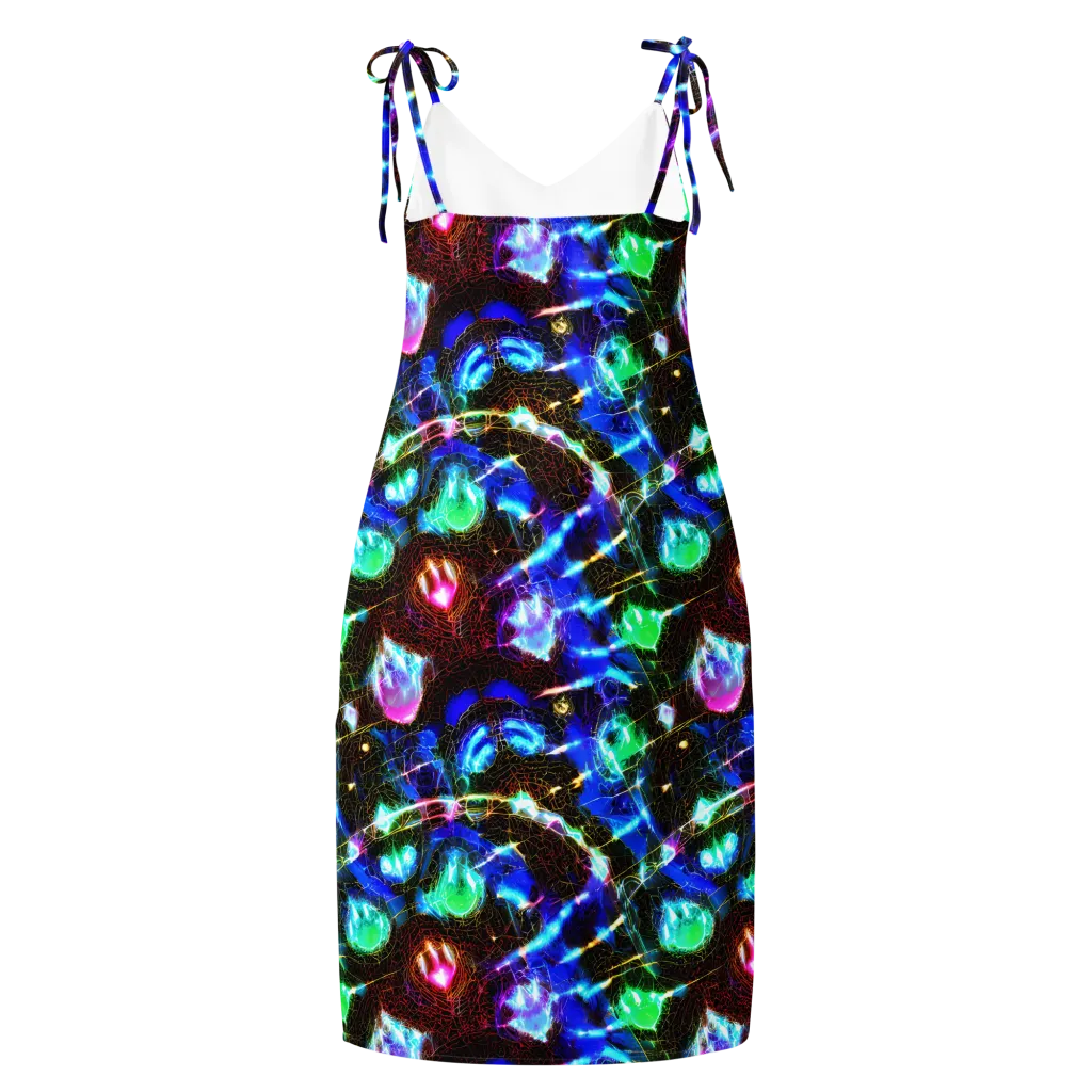 Galactic Vein on Slip Dress — Back