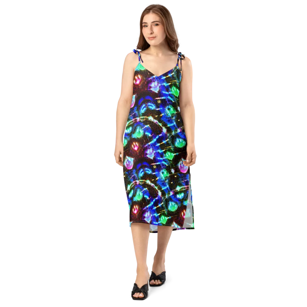 Galactic Vein on Slip Dress — Front