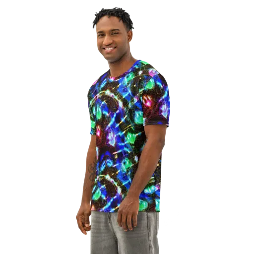 Galactic Vein on a Men's Cotton Crew Neck T-Shirt
