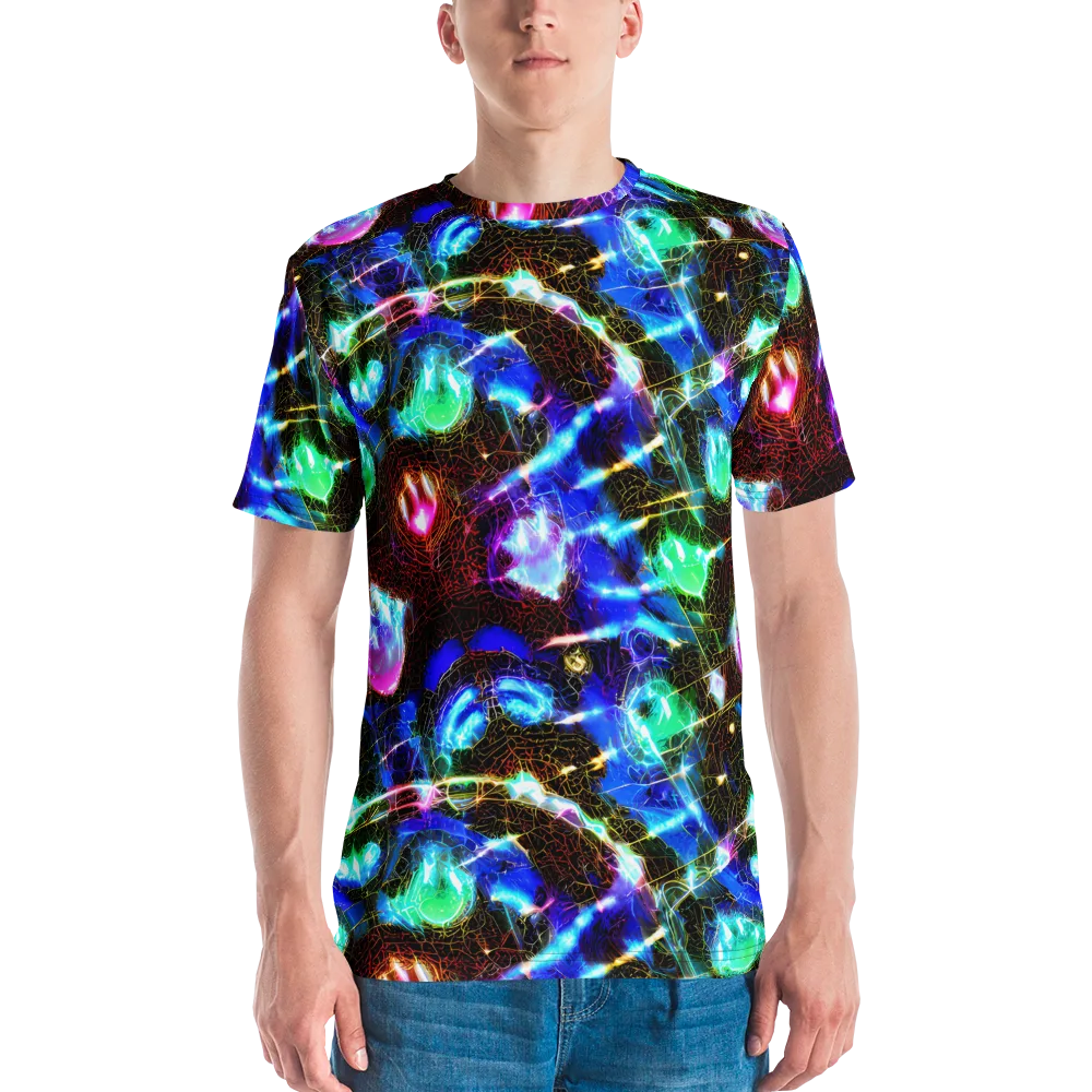 Galactic Vein on Men's Crew Neck T-Shirt — Front
