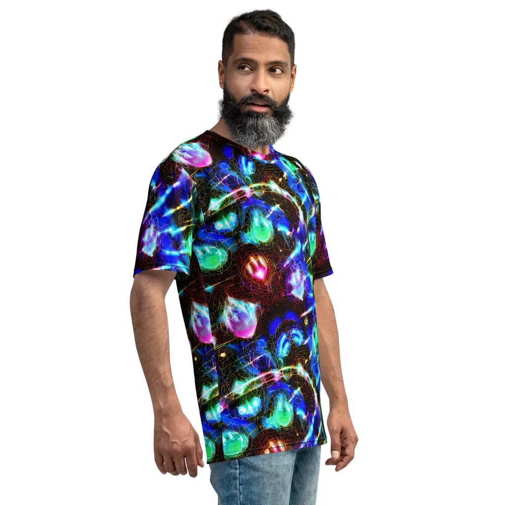 Galactic Vein on Men's Crew Neck T-Shirt — Right