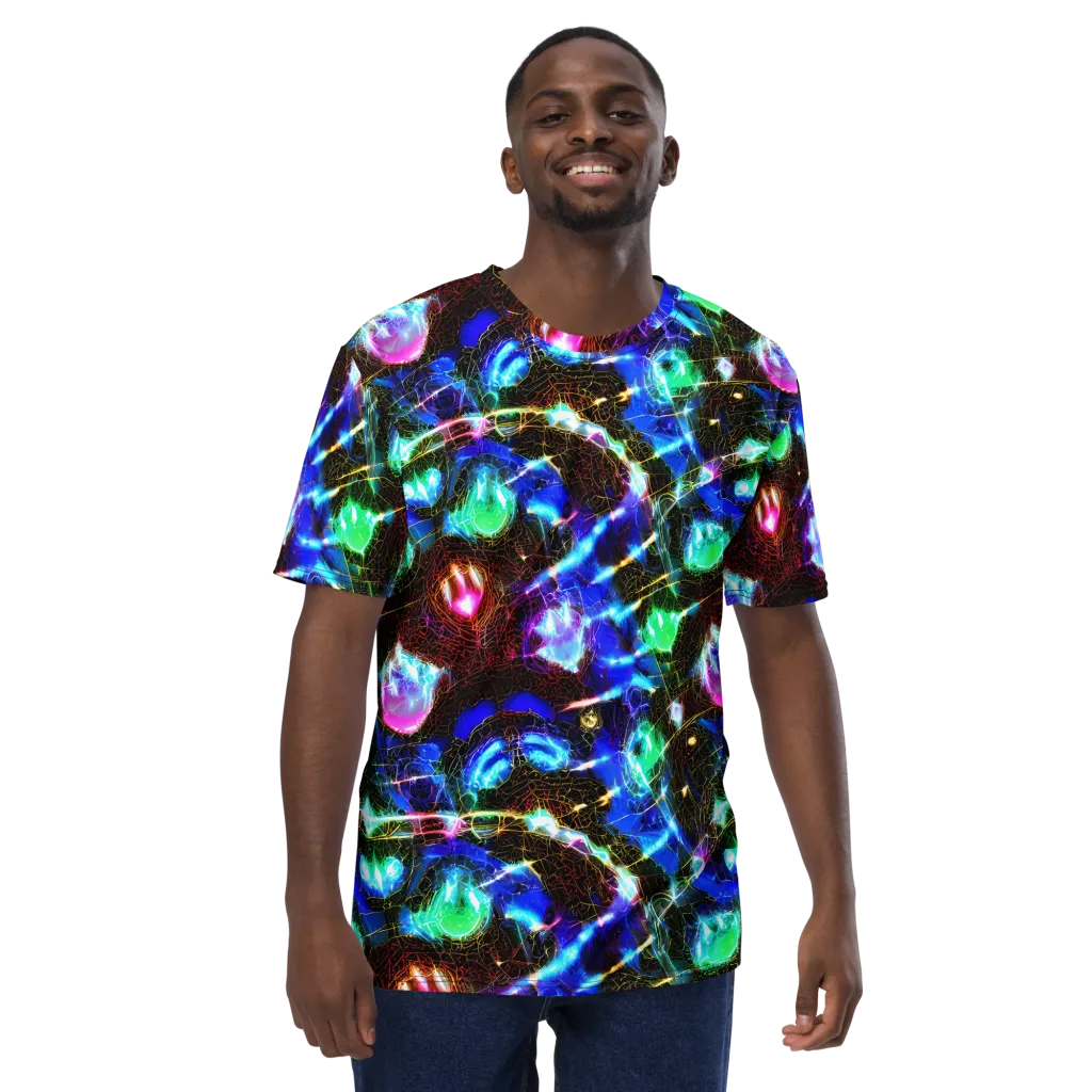 Galactic Vein on Men's Crew Neck T-Shirt — Front