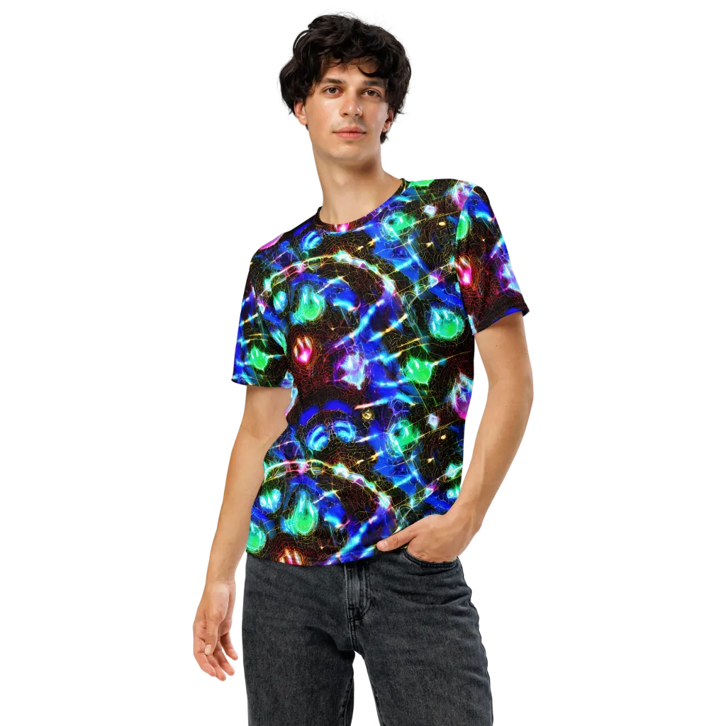 Galactic Vein on Men's Crew Neck T-Shirt — Front