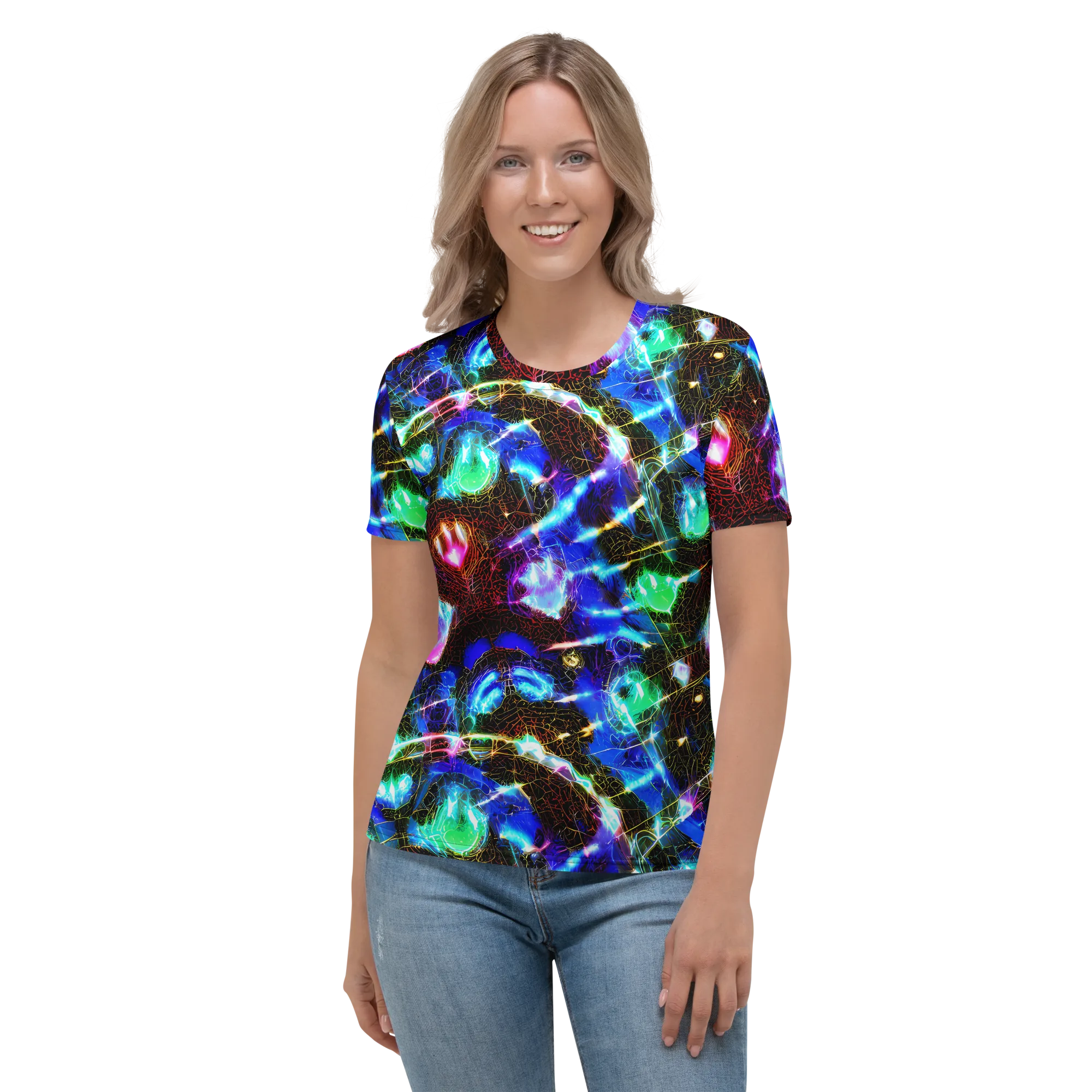 Galactic Vein on Women's Crew Neck T-Shirt — Front