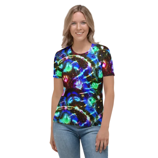 Galactic Vein on a Women's Crew Neck T-Shirt