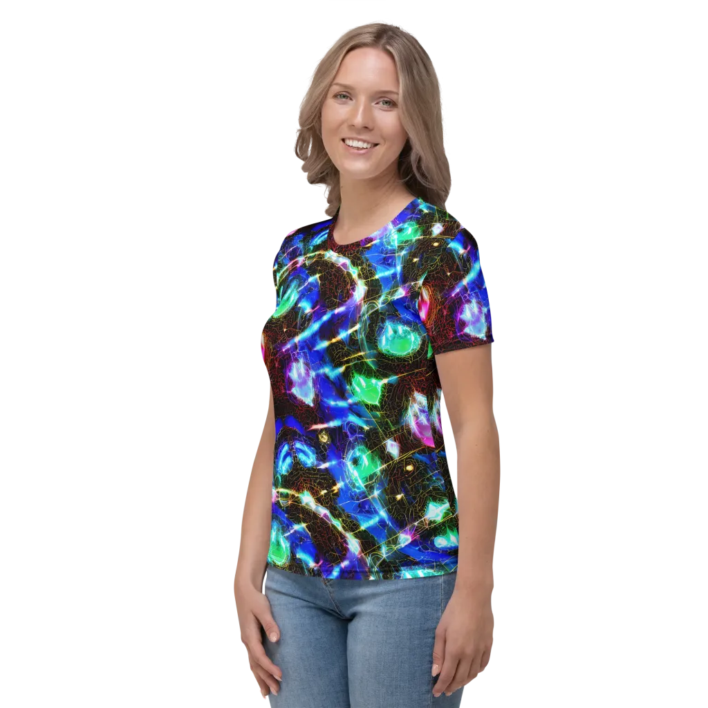Galactic Vein on Women's Crew Neck T-Shirt — Left