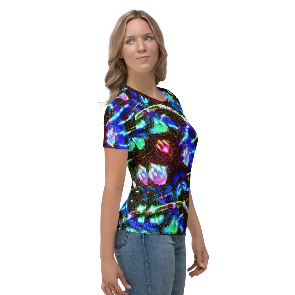 Galactic Vein on Women's Crew Neck T-Shirt — Right